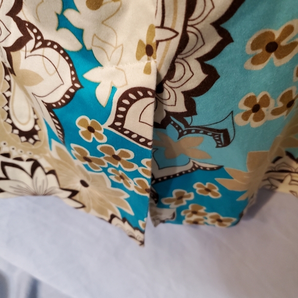 DORBY halter dress floral teal size 16 - Picture 6 of 11